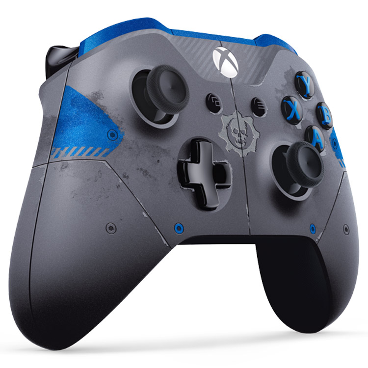خرید کنترلر Xbox One - طرح آبی - خاکستری بازی Gears of War 4